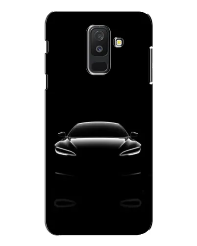 Чехол для Samsung Galaxy A6 Plus 2018 (A605) с картинкой «Силуэт Tesla Night»