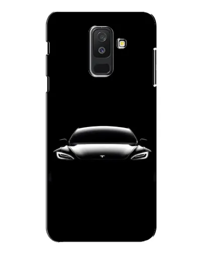 Чехол для Samsung Galaxy A6 Plus 2018 (A605) с картинкой «Фары Tesla Night»