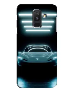 Чехол для Samsung Galaxy A6 Plus 2018 (A605) с картинкой «Tesla в неоне»