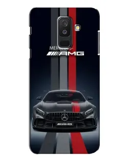 Чехол для Samsung Galaxy A6 Plus 2018 (A605) с картинкой «Mercedes — белый карбон»