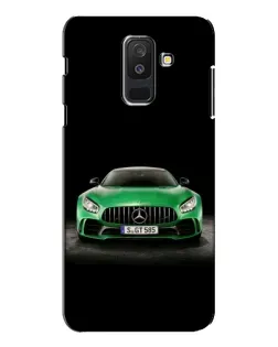 Чехол для Samsung Galaxy A6 Plus 2018 (A605) с картинкой «Mercedes — неоновый лого»