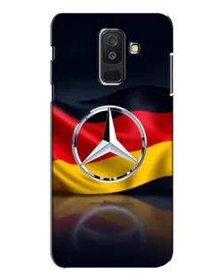 Чехол для Samsung Galaxy A6 Plus 2018 (A605) с картинкой «Mercedes — флаг Германии»