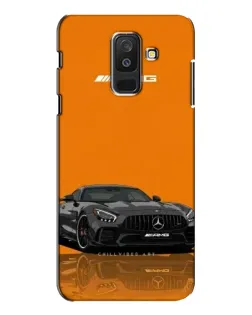 Чехол для Samsung Galaxy A6 Plus 2018 (A605) с картинкой «Оранжевый Mercedes AMG»