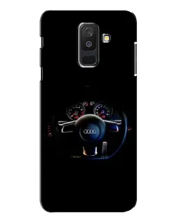 Чехол для Samsung Galaxy A6 Plus 2018 (A605) с картинкой «Салон Audi — руль»