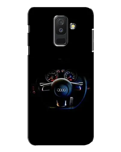Чехол для Samsung Galaxy A6 Plus 2018 (A605) с картинкой «Салон Audi — руль»
