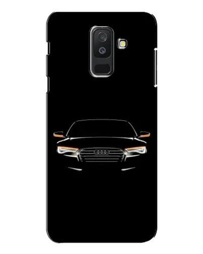 Чехол для Samsung Galaxy A6 Plus 2018 (A605) с картинкой «Audi — ночной контур»