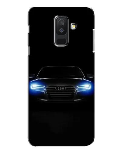Чехол для Samsung Galaxy A6 Plus 2018 (A605) с картинкой «Audi в неоне»