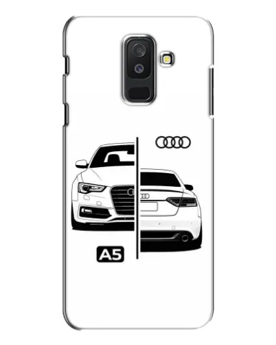 Чехол для Samsung Galaxy A6 Plus 2018 (A605) с картинкой «Audi — контрастный дизайн»