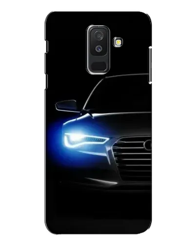 Чехол для Samsung Galaxy A6 Plus 2018 (A605) с картинкой «Неоновый взгляд Audi»