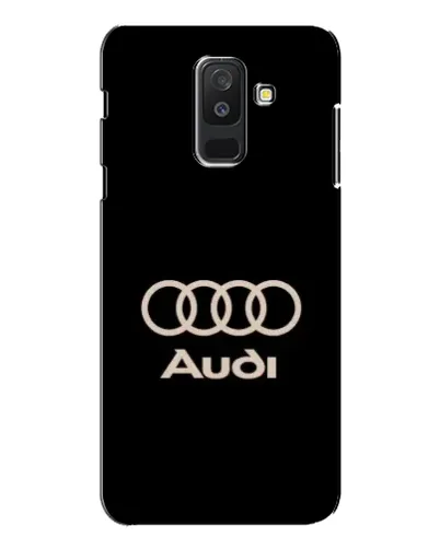 Чехол для Samsung Galaxy A6 Plus 2018 (A605) с картинкой «Audi — золотой логотип»