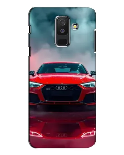 Чехол для Samsung Galaxy A6 Plus 2018 (A605) с картинкой «Audi RS — красный стиль»