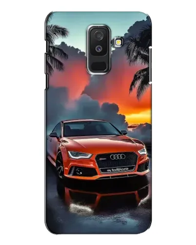 Чехол для Samsung Galaxy A6 Plus 2018 (A605) с картинкой «Audi — закат»