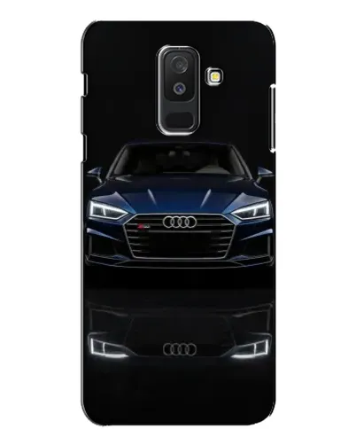 Чехол для Samsung Galaxy A6 Plus 2018 (A605) с картинкой «Audi — ночное отражение»