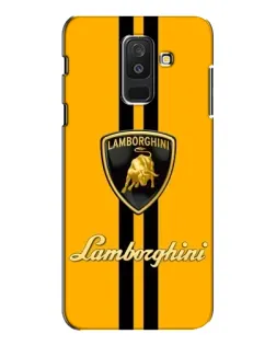 Чехол для Samsung Galaxy A6 Plus 2018 (A605) с картинкой «Lamborghini Stripe желтый»