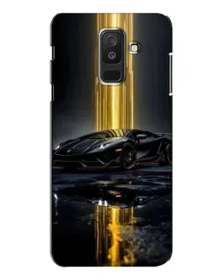 Чехол для Samsung Galaxy A6 Plus 2018 (A605) с картинкой «Ночной Lamborghini драйв»
