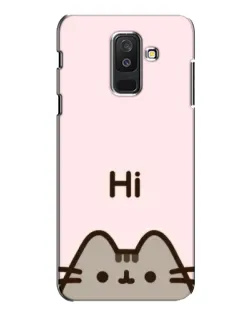 Чехол для Samsung Galaxy A6 Plus 2018 (A605) с картинкой «Пушин говорит Hi» Чехол для Samsung Galaxy A6 Plus 2018 (A605) с картинкой «Пушин говорит Hi»