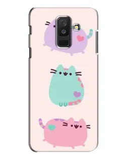 Чехол для Samsung Galaxy A6 Plus 2018 (A605) с картинкой «Pusheen трио» Чехол для Samsung Galaxy A6 Plus 2018 (A605) с картинкой «Pusheen трио»