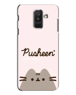 Чехол для Samsung Galaxy A6 Plus 2018 (A605) с картинкой «Pusheen логотип» Чехол для Samsung Galaxy A6 Plus 2018 (A605) с картинкой «Pusheen логотип»