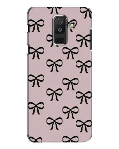 Чехол для Samsung Galaxy A6 Plus 2018 (A605) с картинкой «Черные бантики» Чехол для Samsung Galaxy A6 Plus 2018 (A605) с картинкой «Черные бантики»