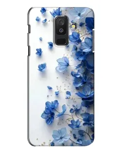 Чехол для Samsung Galaxy A6 Plus 2018 (A605) с картинкой «Голубой цветочный каскад»