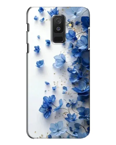 Чехол для Samsung Galaxy A6 Plus 2018 (A605) с картинкой «Голубой цветочный каскад» Чехол для Samsung Galaxy A6 Plus 2018 (A605) с картинкой «Голубой цветочный каскад»