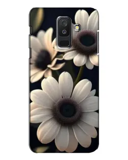 Чехол для Samsung Galaxy A6 Plus 2018 (A605) с картинкой «Белые маргаритки макро»