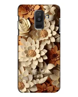Чехол для Samsung Galaxy A6 Plus 2018 (A605) с картинкой «Бежевый флористический декор»
