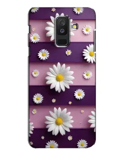 Чехол для Samsung Galaxy A6 Plus 2018 (A605) с картинкой «Ромашки на фиолетовом»