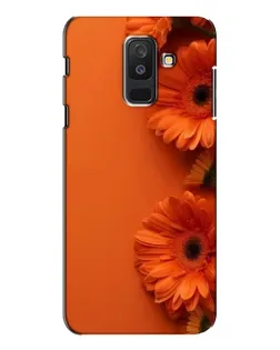 Чехол для Samsung Galaxy A6 Plus 2018 (A605) с картинкой «Оранжевые герберы»