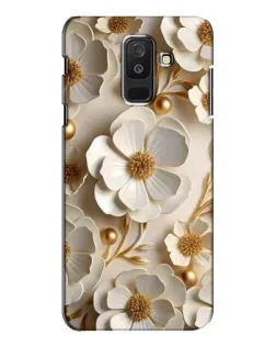 Чехол для Samsung Galaxy A6 Plus 2018 (A605) с картинкой «Белие бумажние  цвети»