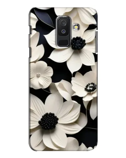 Чехол для Samsung Galaxy A6 Plus 2018 (A605) с картинкой «Объемные белые цветы» Чехол для Samsung Galaxy A6 Plus 2018 (A605) с картинкой «Объемные белые цветы»