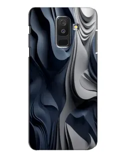 Чехол для Samsung Galaxy A6 Plus 2018 (A605) с картинкой «Объемные синие складки» Чехол для Samsung Galaxy A6 Plus 2018 (A605) с картинкой «Объемные синие складки»