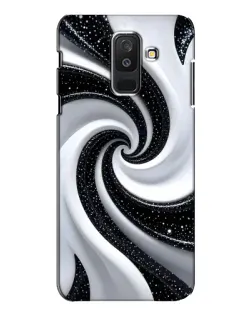 Чехол для Samsung Galaxy A6 Plus 2018 (A605) с картинкой «Черно-белая спираль» Чехол для Samsung Galaxy A6 Plus 2018 (A605) с картинкой «Черно-белая спираль»