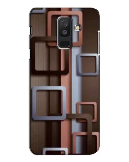 Чехол для Samsung Galaxy A6 Plus 2018 (A605) с картинкой «Коричневые объемные квадраты» Чехол для Samsung Galaxy A6 Plus 2018 (A605) с картинкой «Коричневые объемные квадраты»
