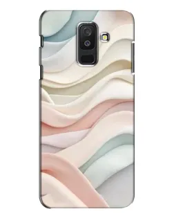 Чехол для Samsung Galaxy A6 Plus 2018 (A605) с картинкой «Пастельные нежные волны»