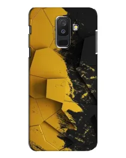 Чехол для Samsung Galaxy A6 Plus 2018 (A605) с картинкой «Золотые осколки геометрии»