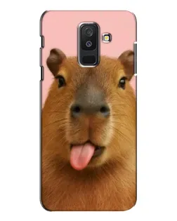Чохол для Samsung Galaxy A6 Plus 2018 (A605) з картинкою «Капібара з язиком» Чохол для Samsung Galaxy A6 Plus 2018 (A605) з картинкою «Капібара з язиком»