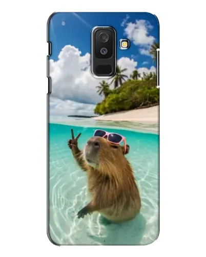 Чохол для Samsung Galaxy A6 Plus 2018 (A605) з картинкою «Капібара на морі» Чохол для Samsung Galaxy A6 Plus 2018 (A605) з картинкою «Капібара на морі»