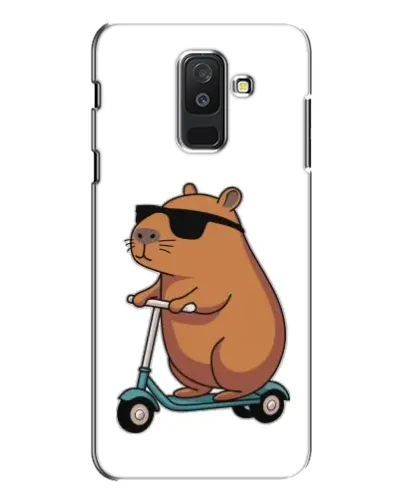 Чохол для Samsung Galaxy A6 Plus 2018 (A605) з картинкою «Капібара на самокаті» Чохол для Samsung Galaxy A6 Plus 2018 (A605) з картинкою «Капібара на самокаті»