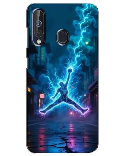 Чехол для Samsung Galaxy A60 2019 (A605F) с картинкой «Jordan Gold Jumpman»