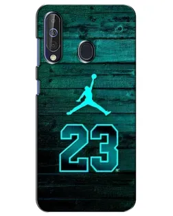 Чехол для Samsung Galaxy A60 2019 (A605F) с картинкой «Jordan Cyan 23» Чехол для Samsung Galaxy A60 2019 (A605F) с картинкой «Jordan Cyan 23»