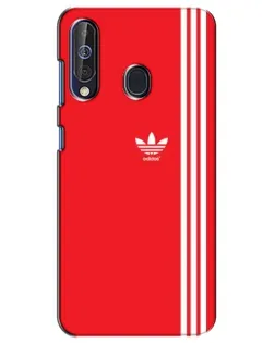 Чехол для Samsung Galaxy A60 2019 (A605F) с картинкой «Красный минимализм Adidas»