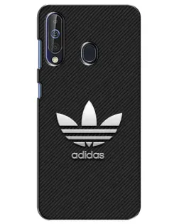 Чехол для Samsung Galaxy A60 2019 (A605F) с картинкой «Adidas Карбоновая текстура»