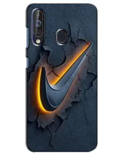 Чехол для Samsung Galaxy A60 2019 (A605F) с картинкой «Объемный логотип Найк»