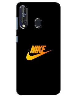 Чехол для Samsung Galaxy A60 2019 (A605F) с картинкой «Золотой логотип Nike»