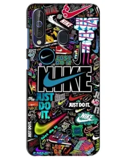 Чехол для Samsung Galaxy A60 2019 (A605F) с картинкой «Яркий коллаж Nike»