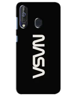 Чехол для Samsung Galaxy A60 2019 (A605F) с картинкой «NASA — вертикальный логотип»