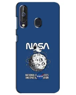 Чехол для Samsung Galaxy A60 2019 (A605F) с картинкой «NASA — лунная миссия»
