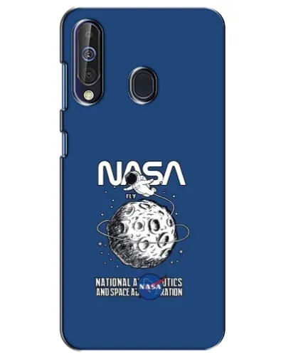 Чехол для Samsung Galaxy A60 2019 (A605F) с картинкой «NASA — лунная миссия»