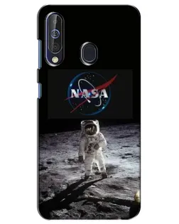 Чехол для Samsung Galaxy A60 2019 (A605F) с картинкой «Астронавт на Луне»